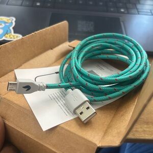 Teal USB Charging Cable Micro USB